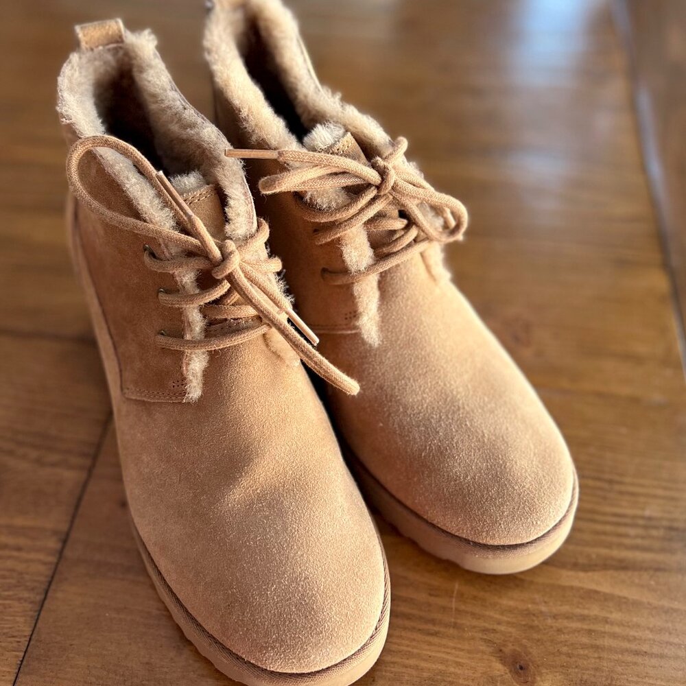 UGG Classic Femme Wedge Lace Booties 9